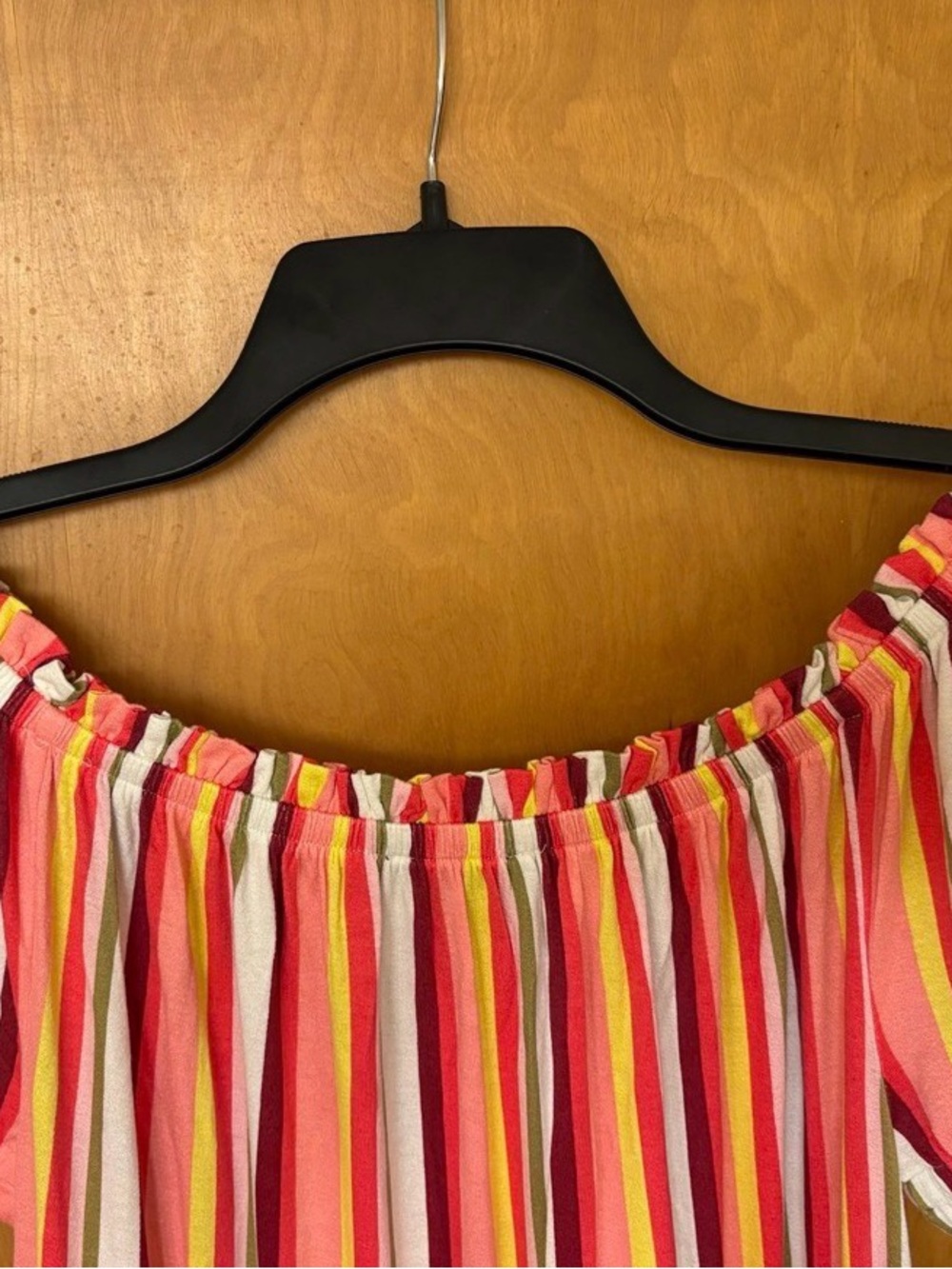Lane Bryant Striped Maxi Dress in Pink, Yellow, White Size 16/18 - Picture 4 of 4